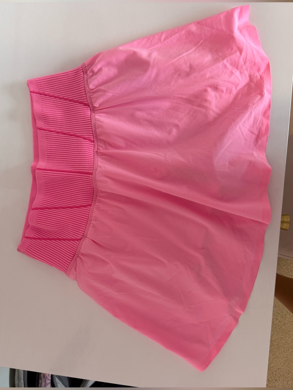 Aerie Pink Ribbed-Waist Skirt